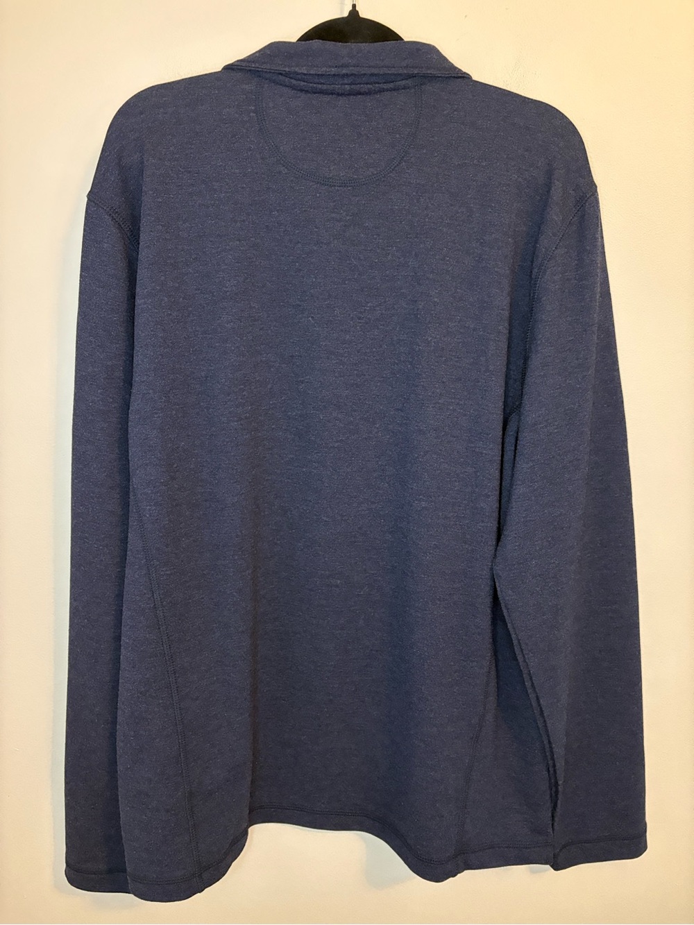 Orvis Blue Heather Quarter Zip Pullover Sweater Men’s Medium - Picture 4 of 7